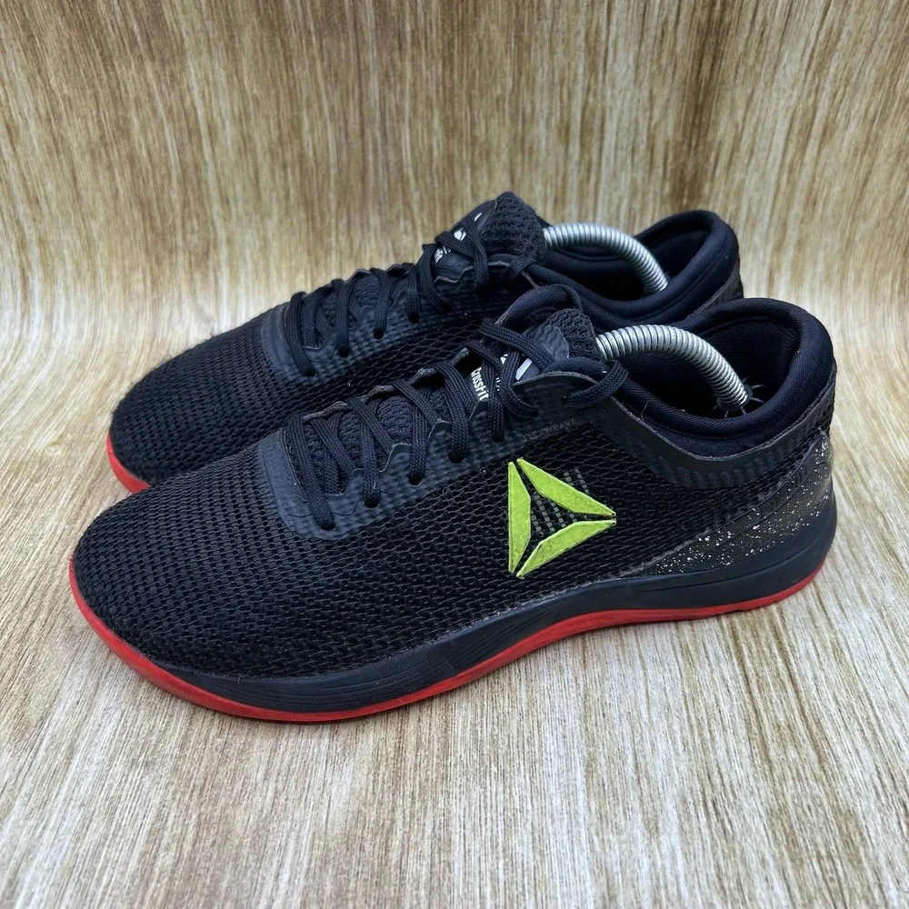 Reebok CrossFit Nano 8 Flexweave Men's Size 6.5 Black Red Training Shoes DV5741